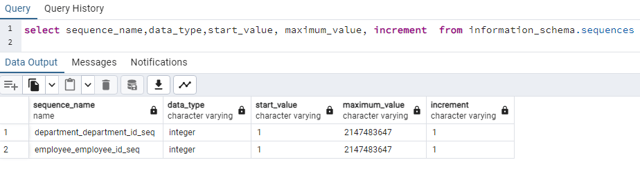 Check all sequences in PostgreSQL database